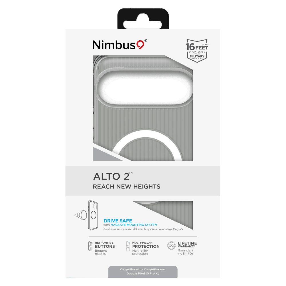 Wholesale cell phone accessory Nimbus9 - Alto 2 MagSafe Case for Google Pixel 10 Pro XL - Clear