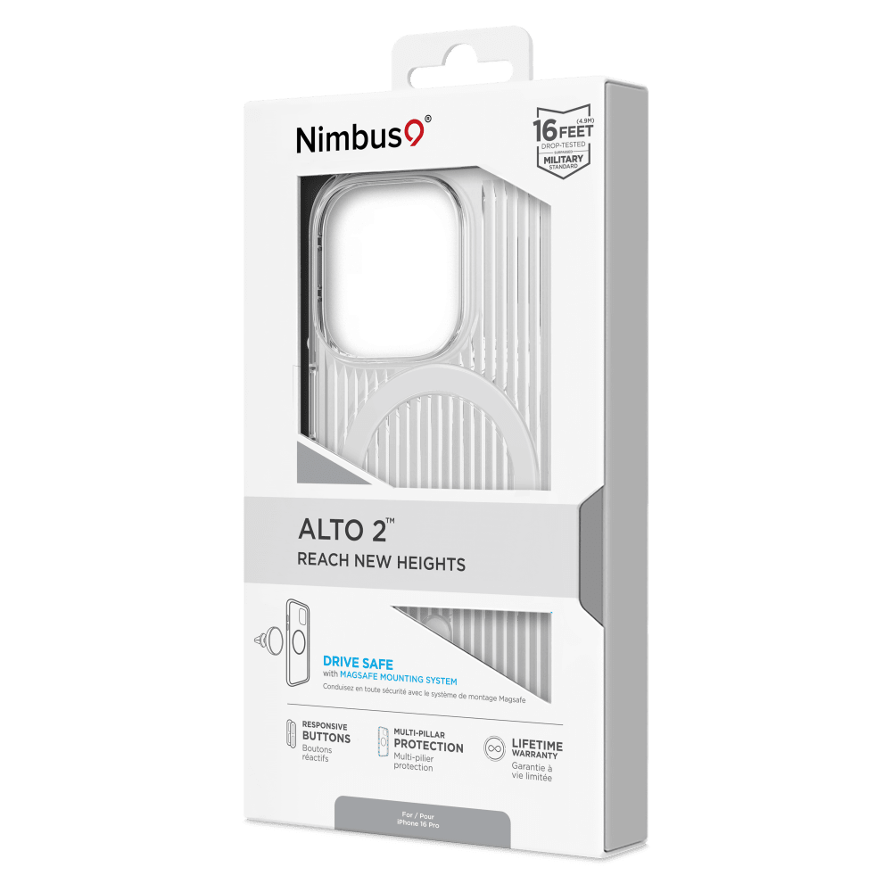 Wholesale cell phone accessory Nimbus9 - Alto 2 MagSafe Case for Apple iPhone 16 Pro - Clear