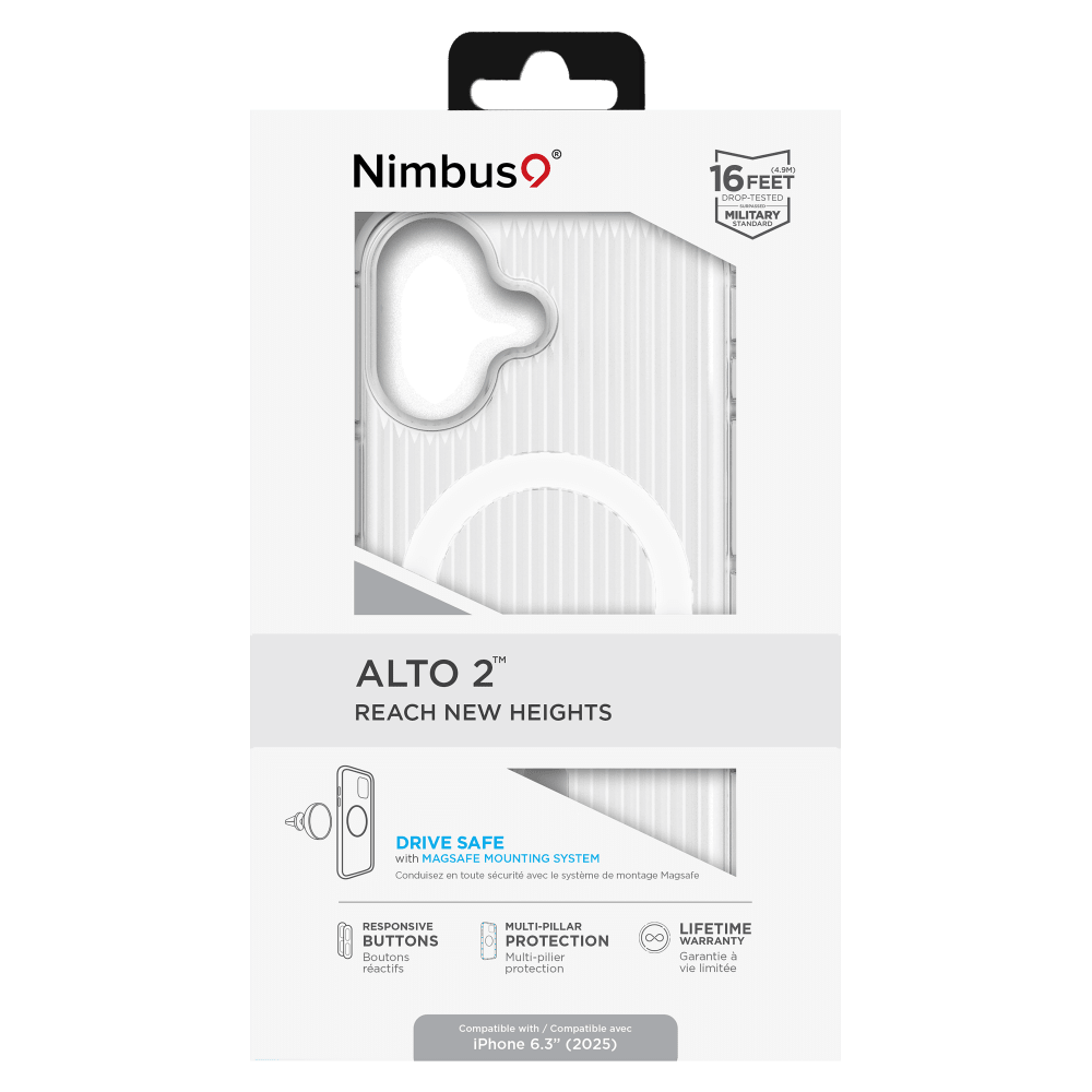 Wholesale cell phone accessory Nimbus9 - Alto 2 MagSafe Case for Apple iPhone 17 - Clear