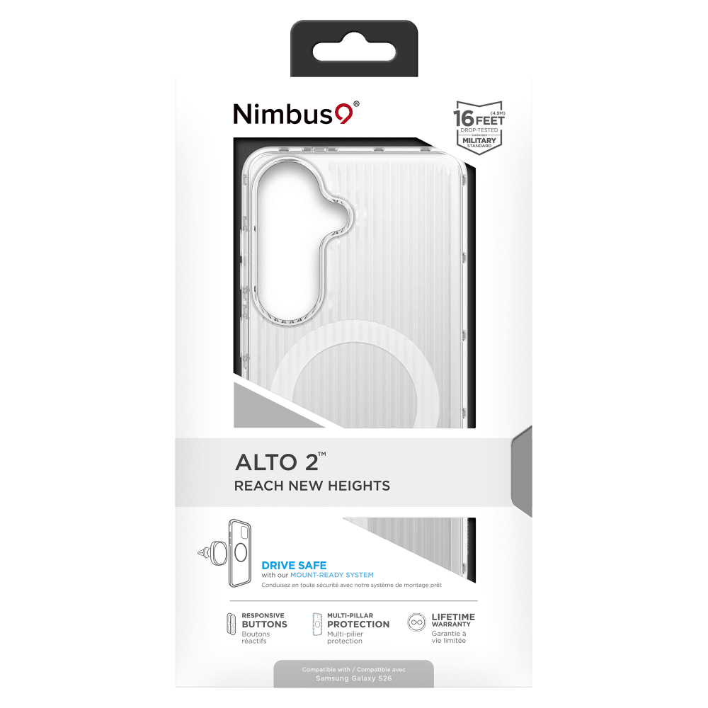 Wholesale cell phone accessory Nimbus9 - Alto 2 MagSafe Case for Samsung Galaxy S26 - Clear