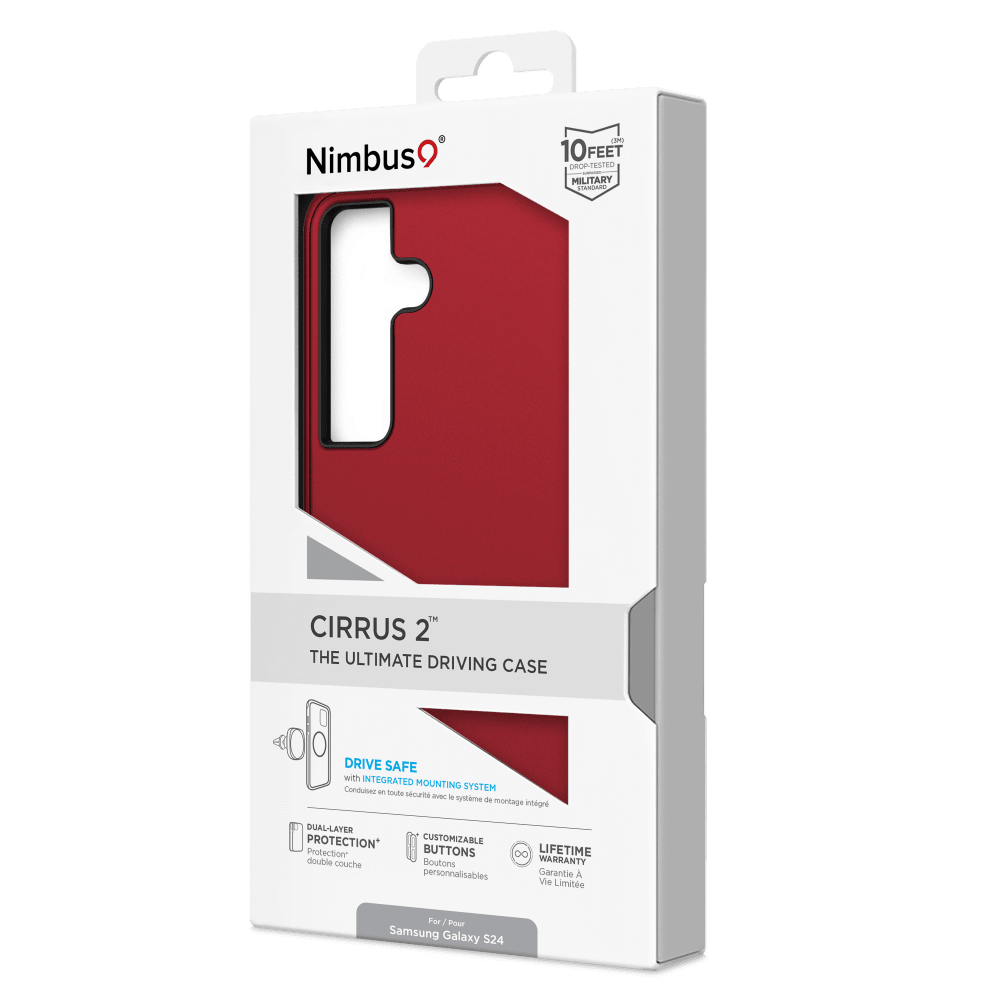 Wholesale cell phone accessory Nimbus9 - Cirrus 2 Case for Samsung Galaxy S24 - Crimson