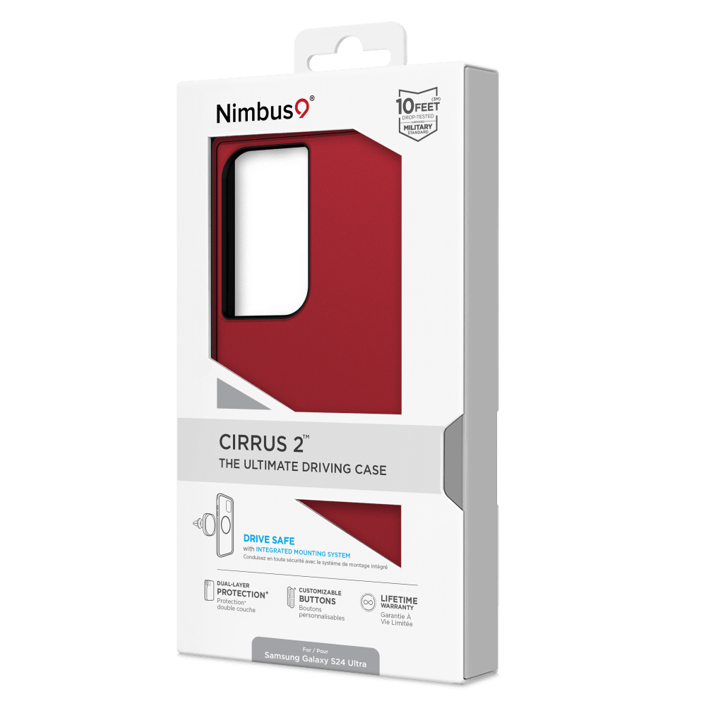 Wholesale cell phone accessory Nimbus9 - Cirrus 2 Case for Samsung Galaxy S24 Ultra - Crimson