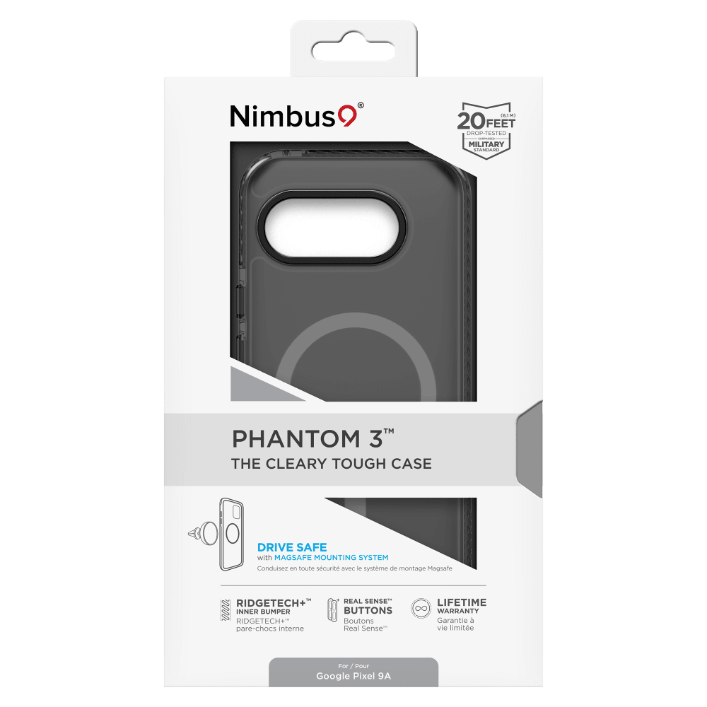 Wholesale cell phone accessory Nimbus9 - Phantom 3 MagSafe Case for Google Pixel 9a - Smoke