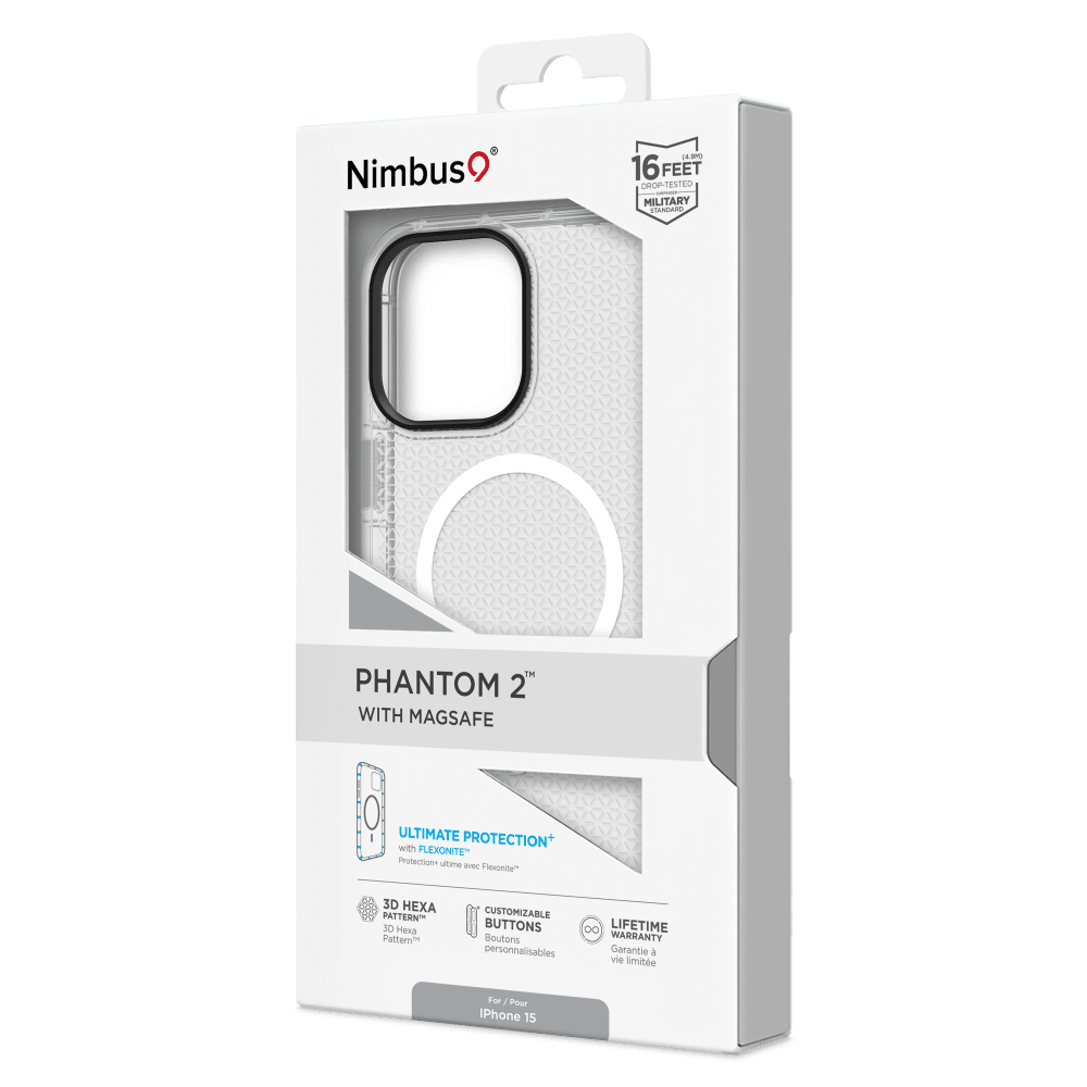 Wholesale cell phone accessory Nimbus9 - Phantom 2 MagSafe Case for Apple iPhone 15 - Clear