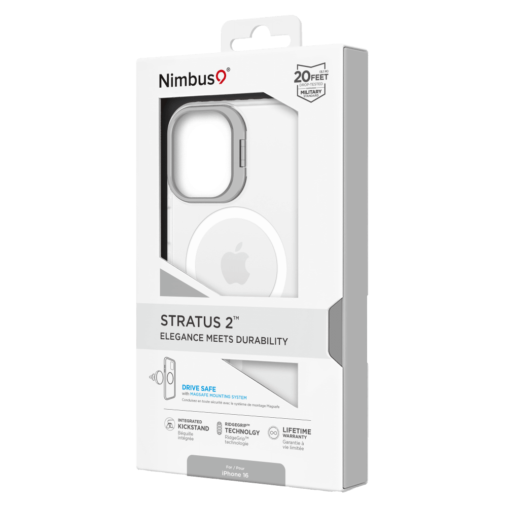 Wholesale cell phone accessory Nimbus9 - Stratus 2 MagSafe Case for Apple iPhone 16 - Clear