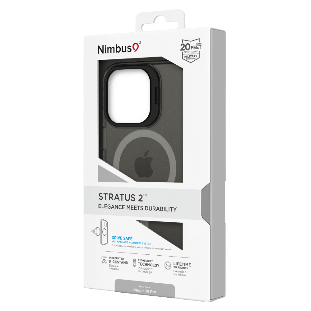 Wholesale cell phone accessory Nimbus9 - Stratus 2 MagSafe Case for Apple iPhone 16 Pro - Smoke