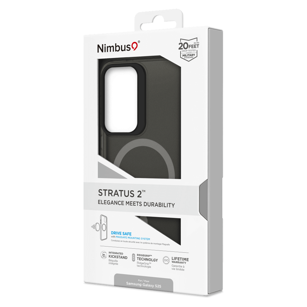 Wholesale cell phone accessory Nimbus9 - Stratus 2 MagSafe Case for Samsung Galaxy S25 - Smoke