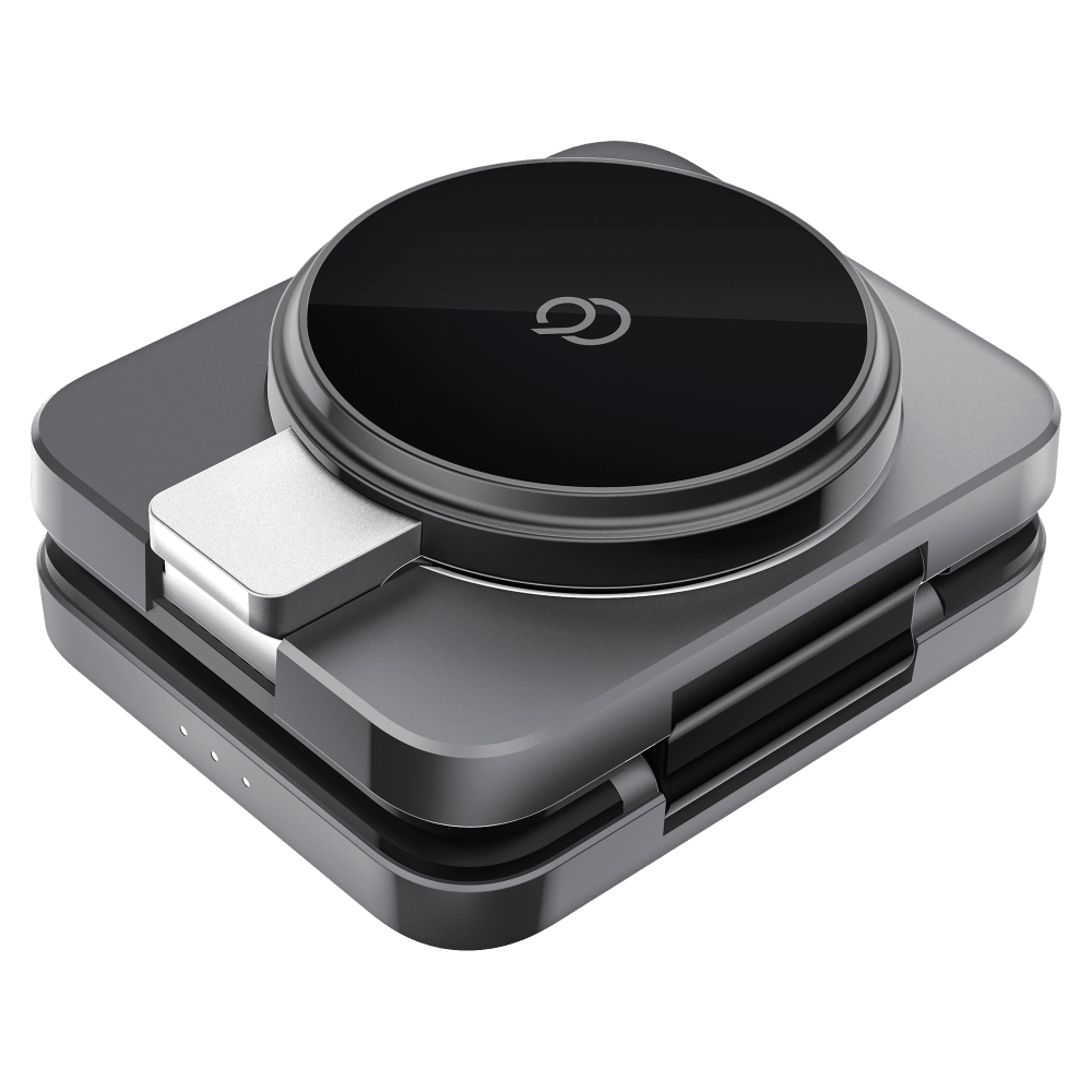 Wholesale cell phone accessory Nimbus9 - Qi2 Wireless Charger 3 in 1 Stand - Brushed Gray