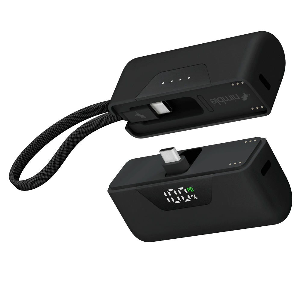 Wholesale cell phone accessory Nimble - CHAMP Stack Portable Sharing Battery 10,000 mAh - Black