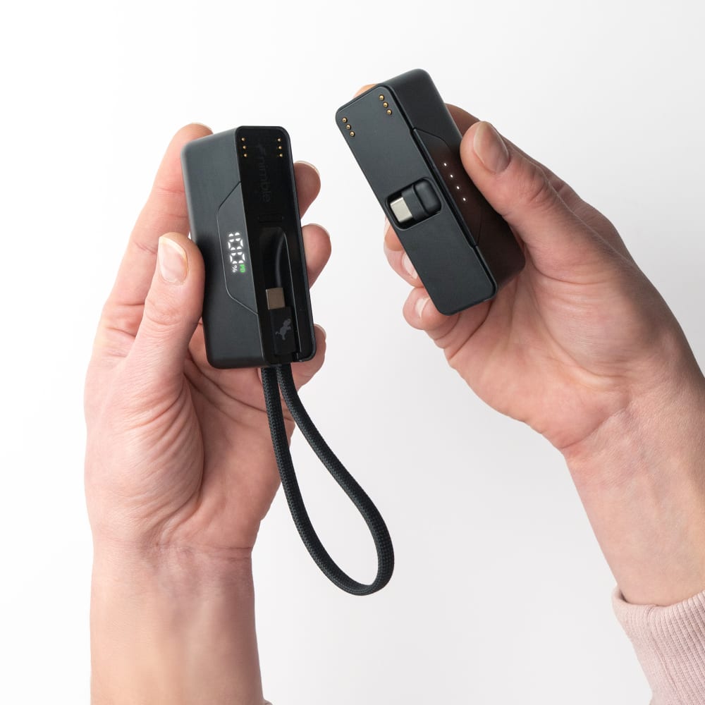 Wholesale cell phone accessory Nimble - CHAMP Stack Portable Sharing Battery 10,000 mAh - Black
