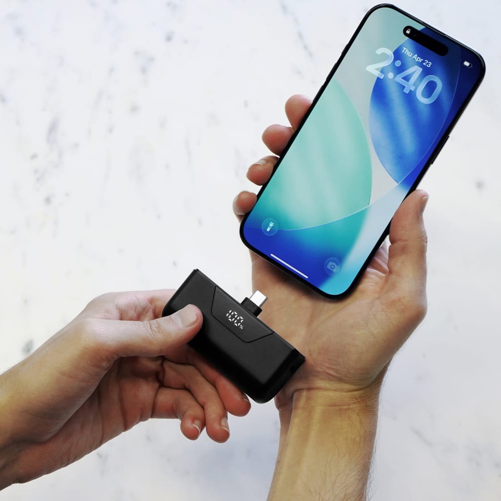 Wholesale cell phone accessory Nimble - CHAMP Stack Portable Sharing Battery 10,000 mAh - Black