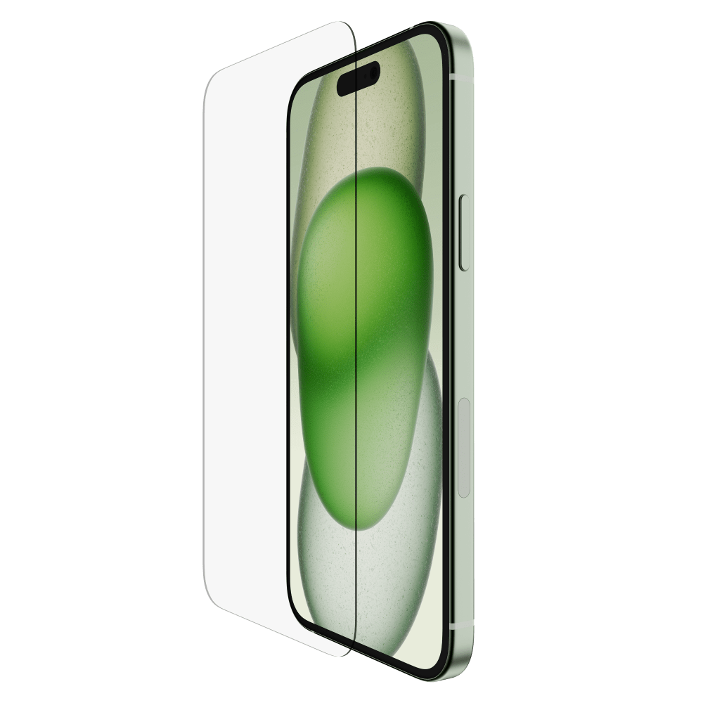 Belkin ScreenForce - Protector de pantalla para teléfono móvil - cristal templado tratado - cristal - para Apple iPhone 15 Plus - OVA136zz