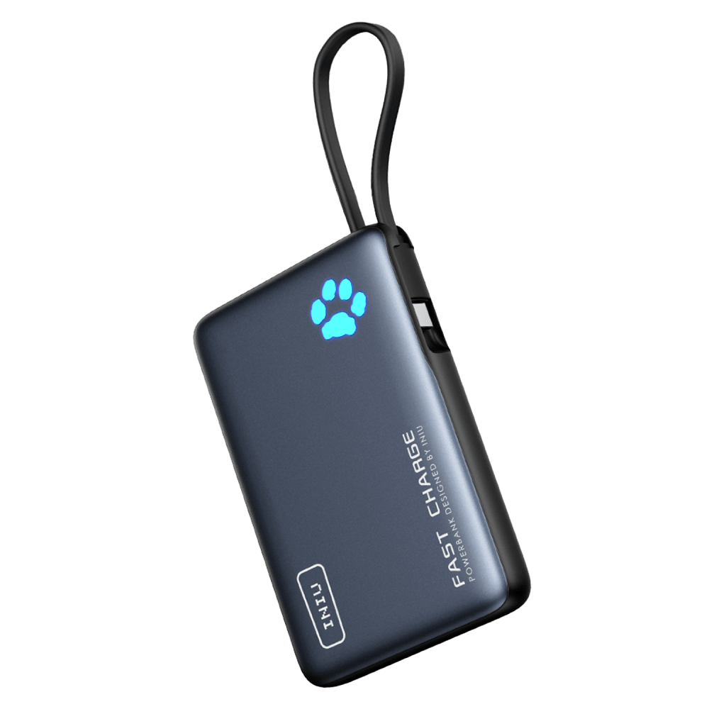 Wholesale cell phone accessory INIU - PowerPaw Portable Power Bank 10,000 mAh - Black