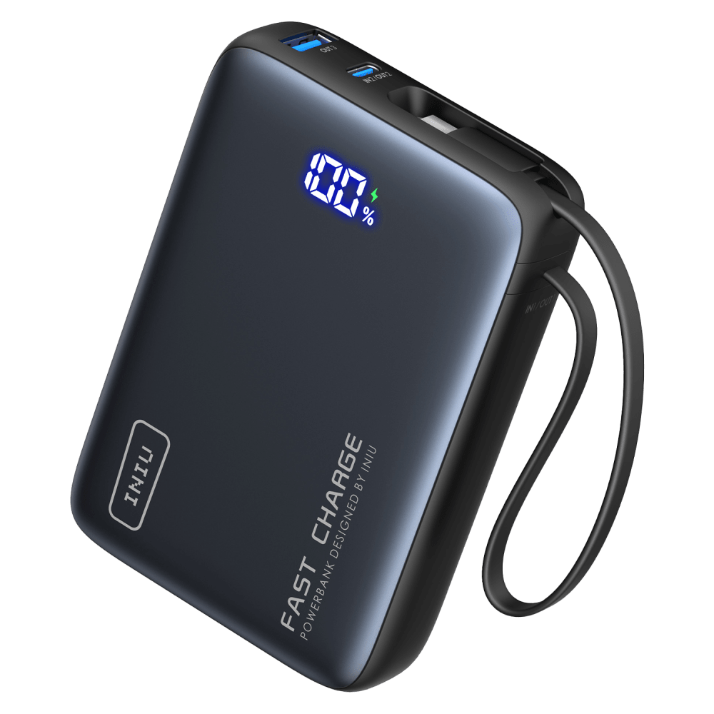 Wholesale cell phone accessory INIU - Pocket Power Portable Power Bank 20,000 mAh - Black