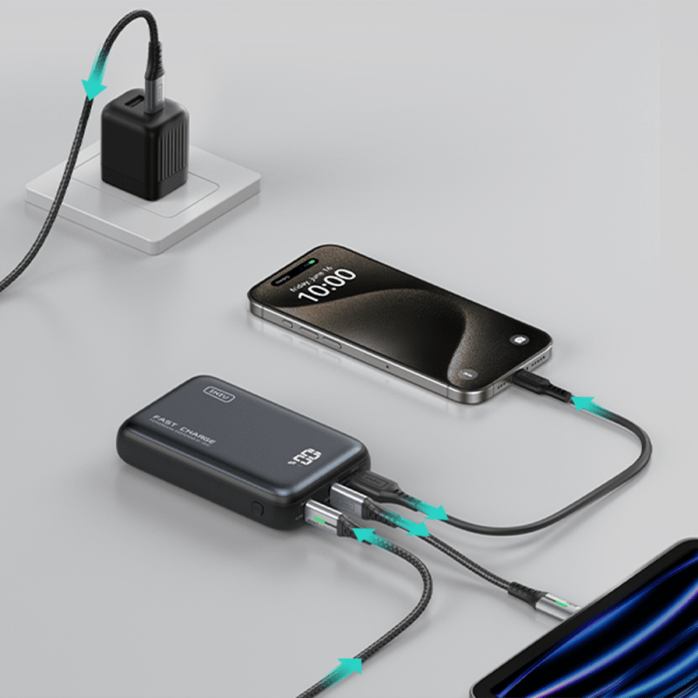 Wholesale cell phone accessory INIU - Leopard Power Portable 65W Power Bank 20,000 mAh - Black