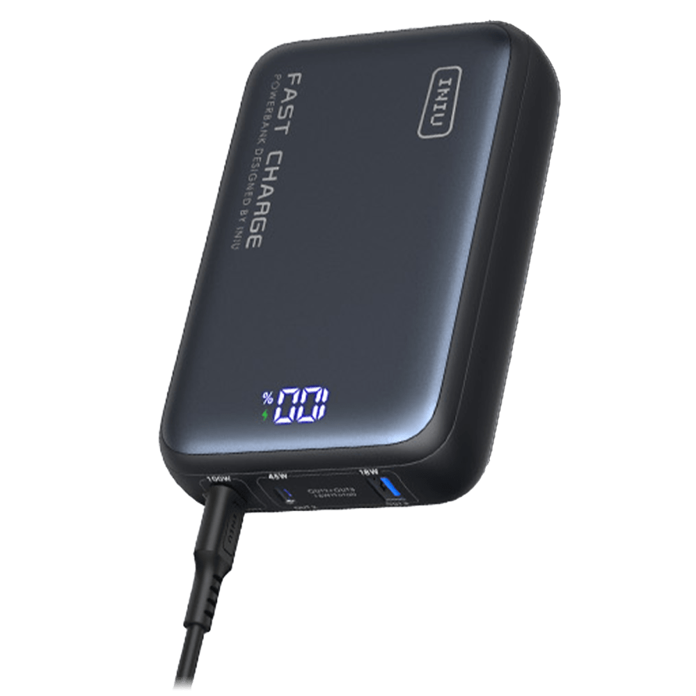Wholesale cell phone accessory INIU - Leopard Power Portable 100W Power Bank 25,000 mAh - Black