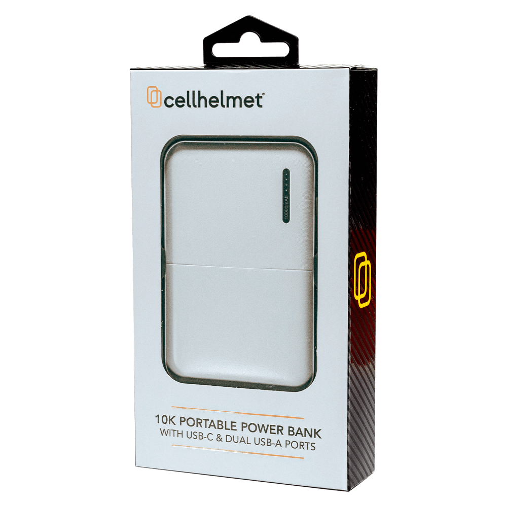 Wholesale cell phone accessory cellhelmet - Power Bank 10,000 mAh - White