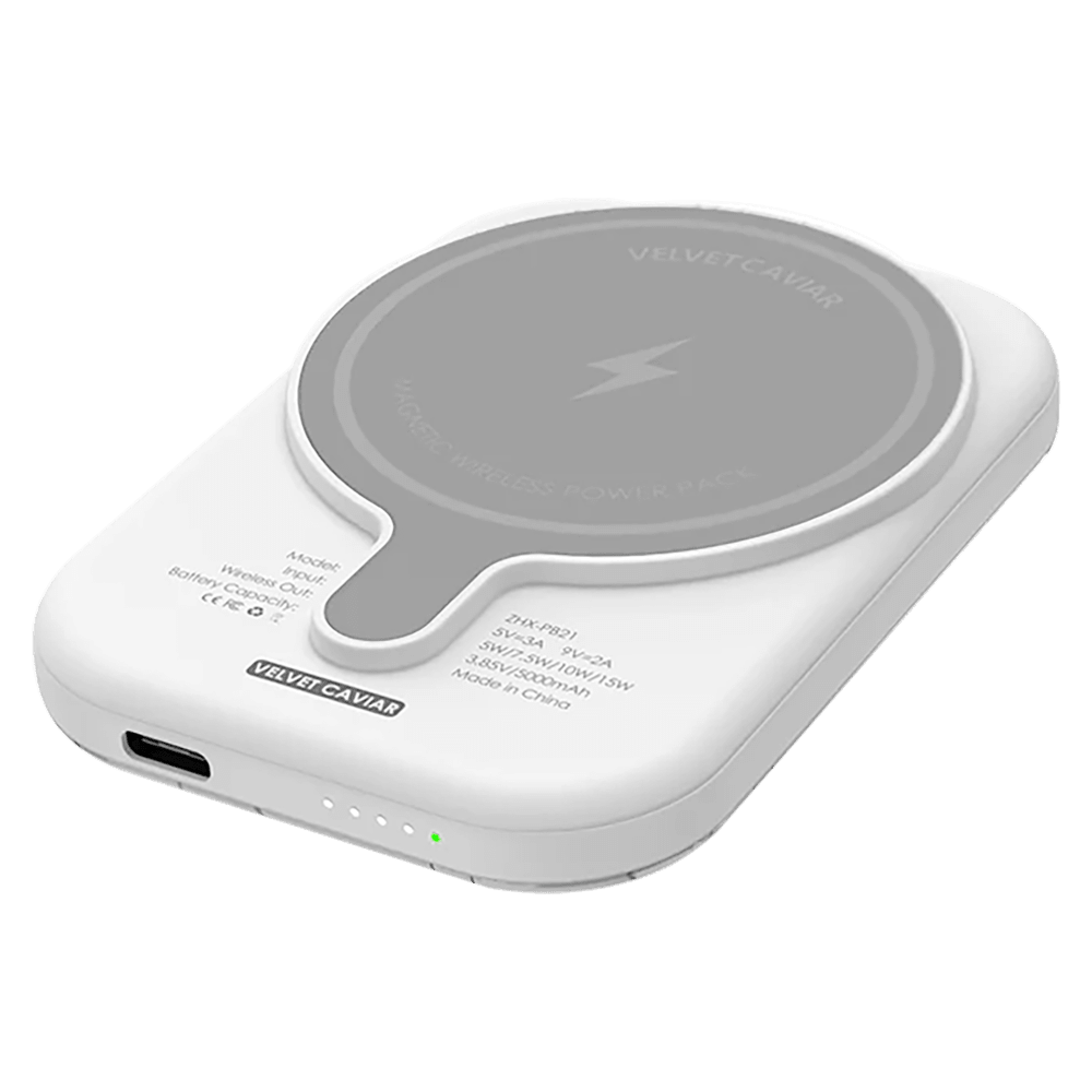 Wholesale cell phone accessory Velvet Caviar - MagSafe Battery Power Pack - French Blue Floral