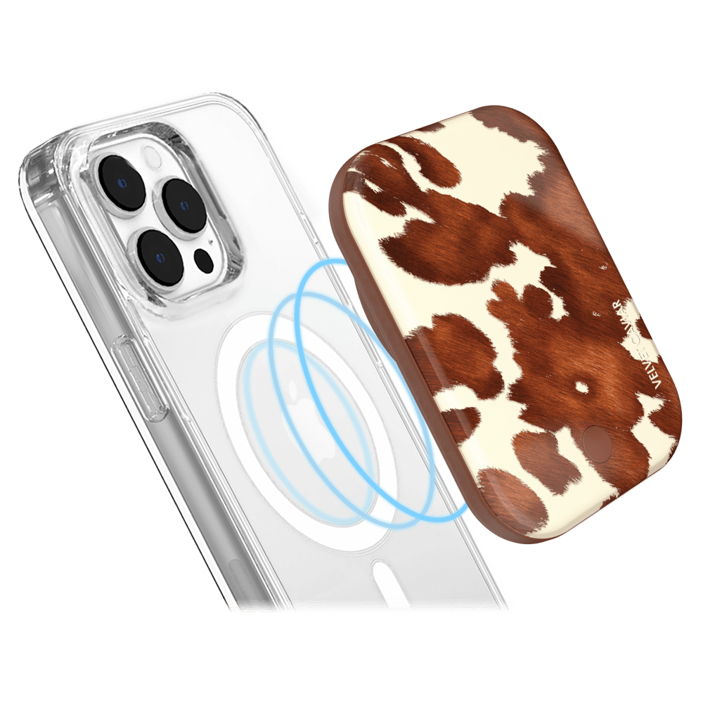 Wholesale cell phone accessory Velvet Caviar - MagSafe Battery Power Pack - Cocoa Cow