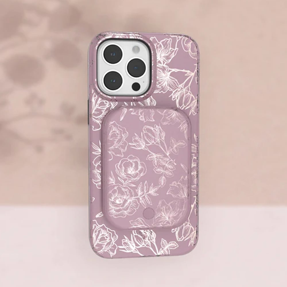 Wholesale cell phone accessory Velvet Caviar - MagSafe Battery Power Pack - Dusty Rose Chrome