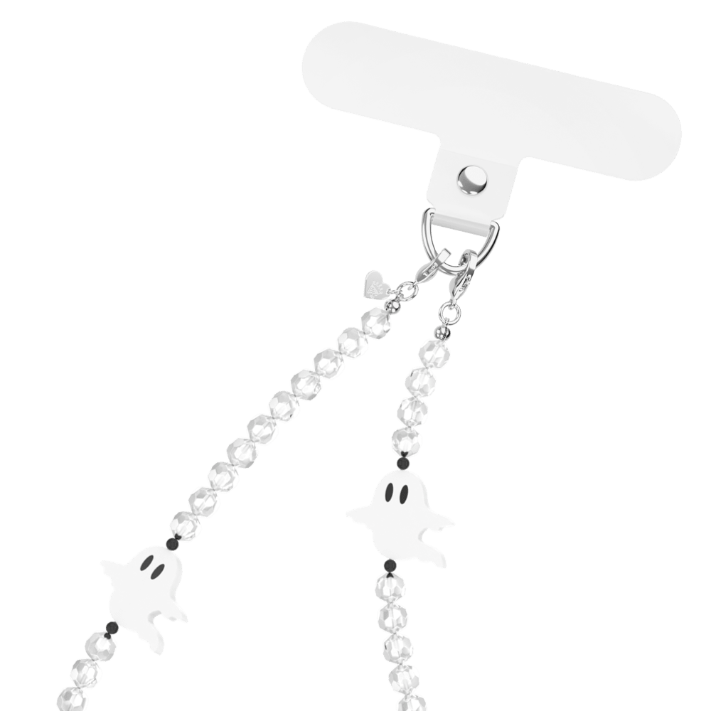 Wholesale cell phone accessory VELVET CAVIAR - Phone Charm Wristlet - Ghosted