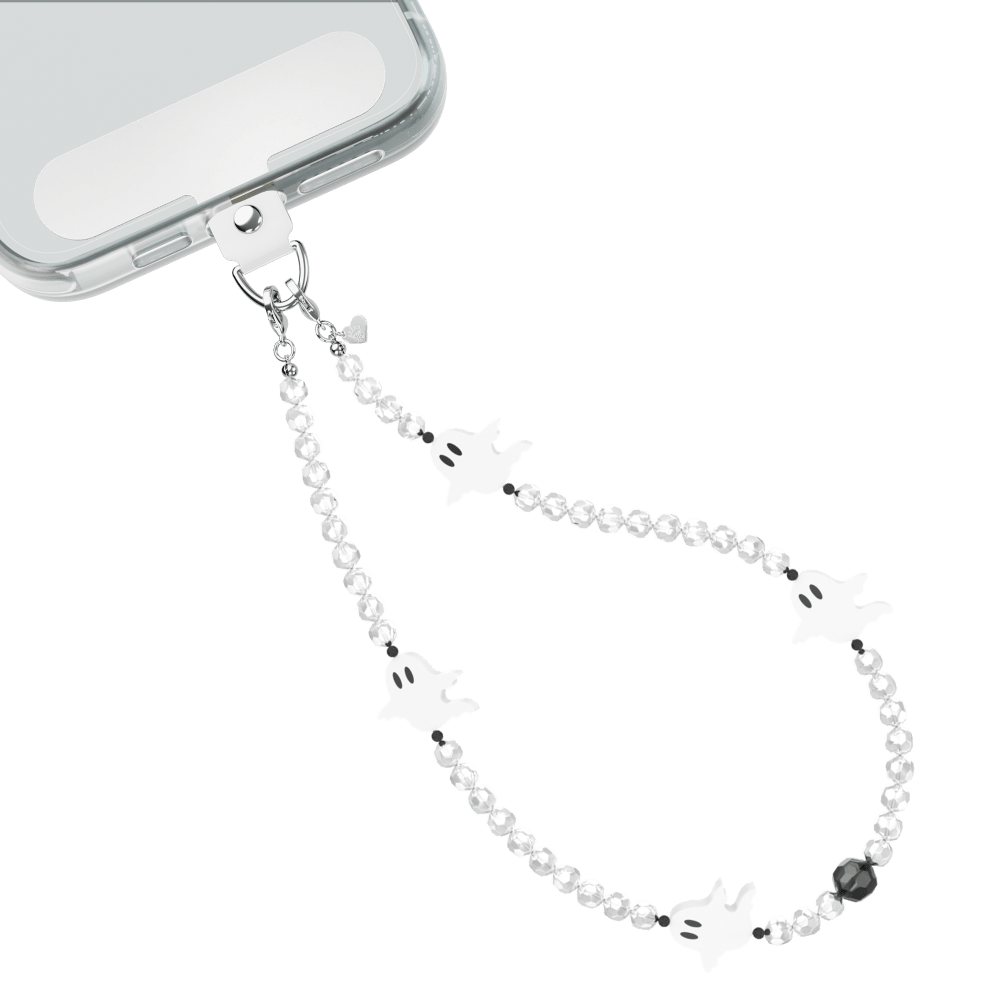 Wholesale cell phone accessory VELVET CAVIAR - Phone Charm Wristlet - Ghosted