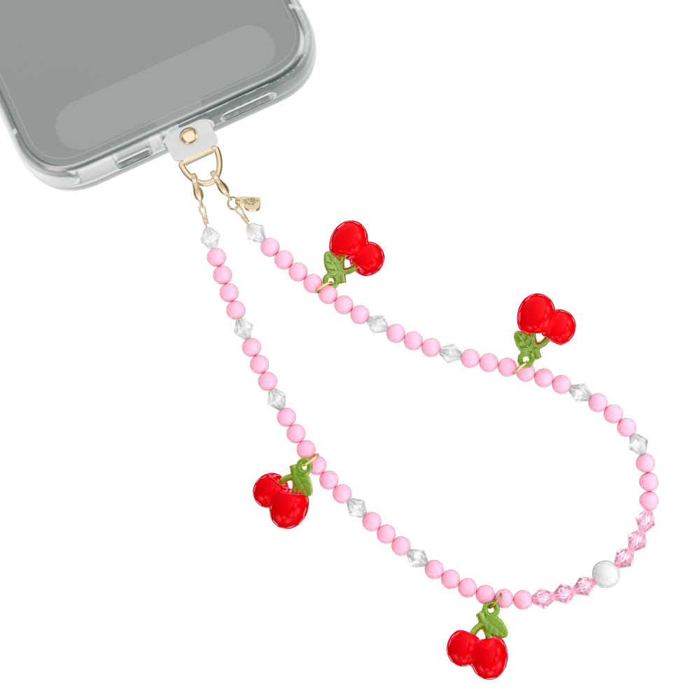 Wholesale cell phone accessory VELVET CAVIAR - Phone Charm - Sweet Cherry