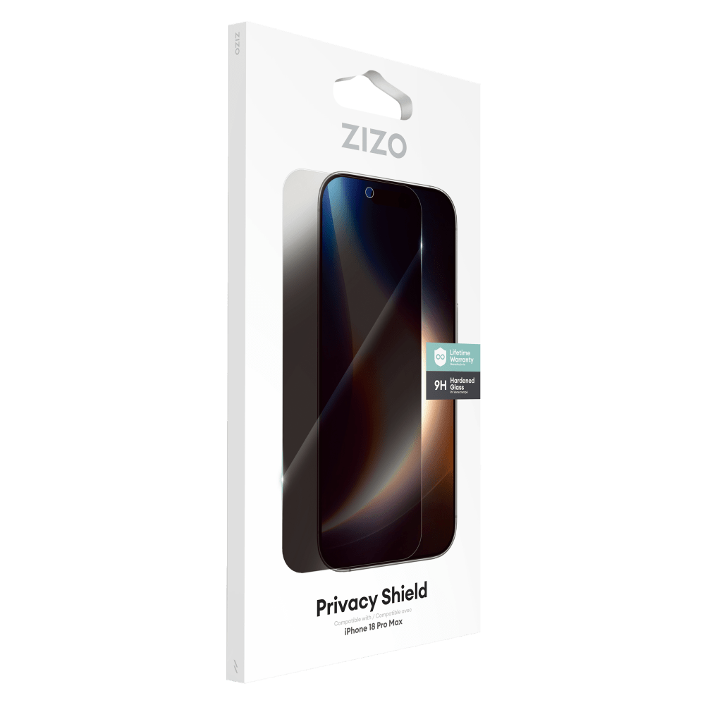 Wholesale cell phone accessory ZIZO - Lightning Shield Privacy Tempered Glass Screen Protector
