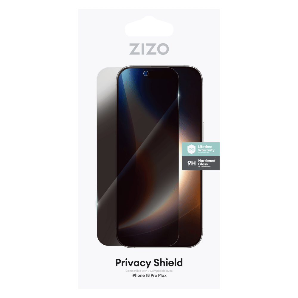 Wholesale cell phone accessory ZIZO - Lightning Shield Privacy Tempered Glass Screen Protector