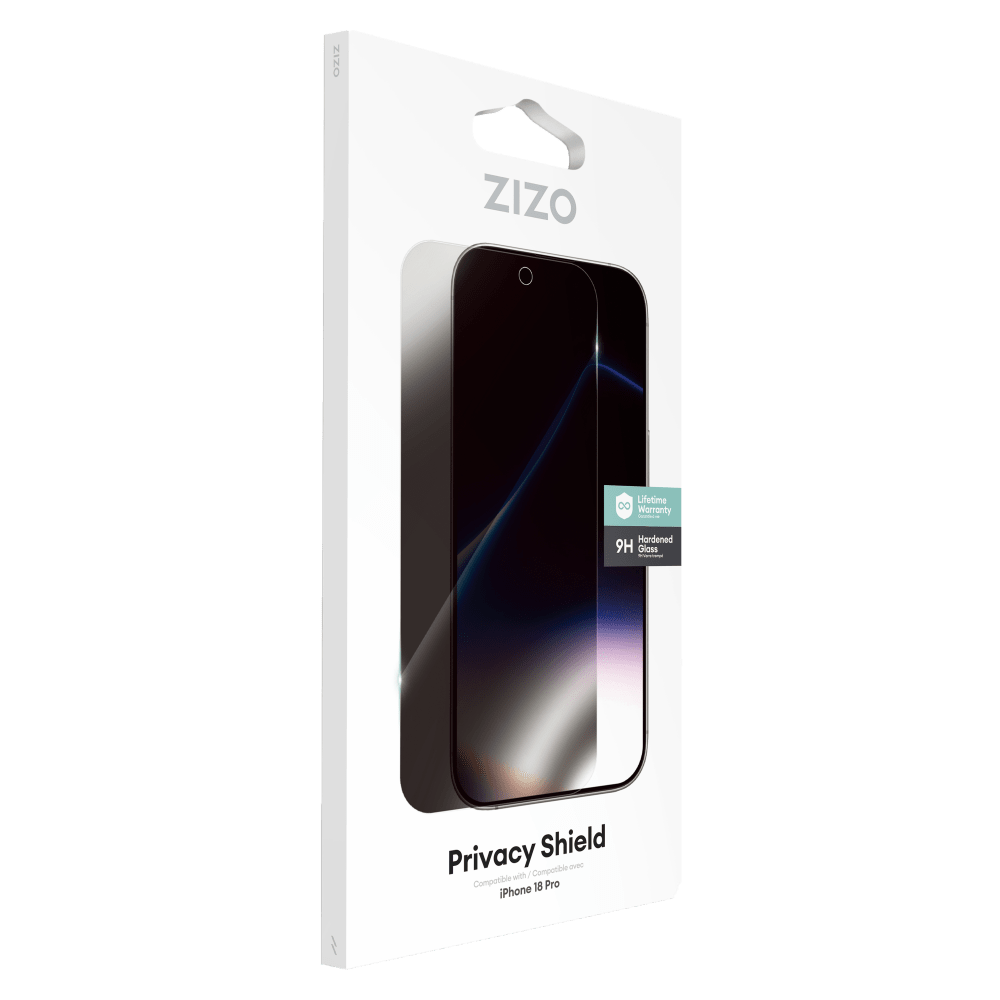 Wholesale cell phone accessory ZIZO - Lightning Shield Privacy Tempered Glass Screen Protector