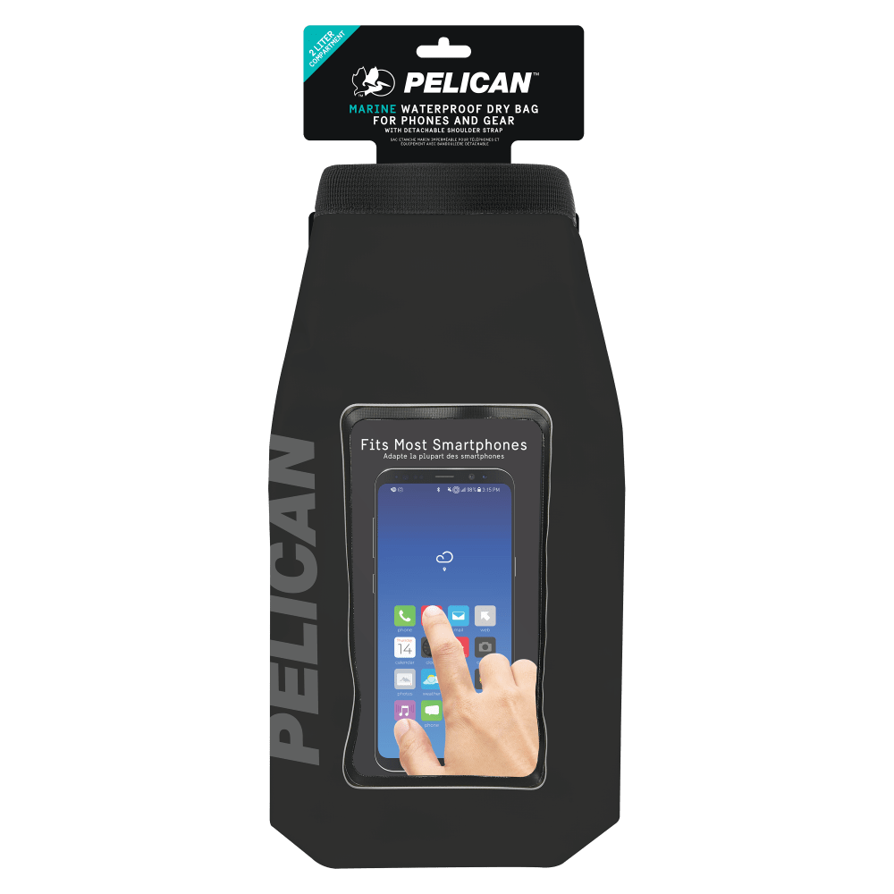 Wholesale cell phone accessory Pelican - Marine 2L Phone Dry Bag - Stealth Black