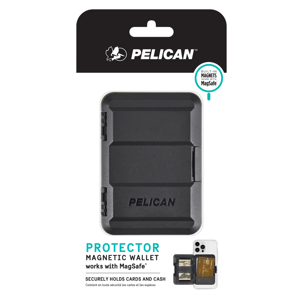 Wholesale cell phone accessory Pelican - MagSafe Protector Magnetic Wallet - Black