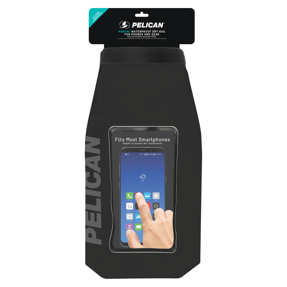 Wholesale cell phone accessory Pelican - Marine 5L Phone Dry Bag - Stealth Black