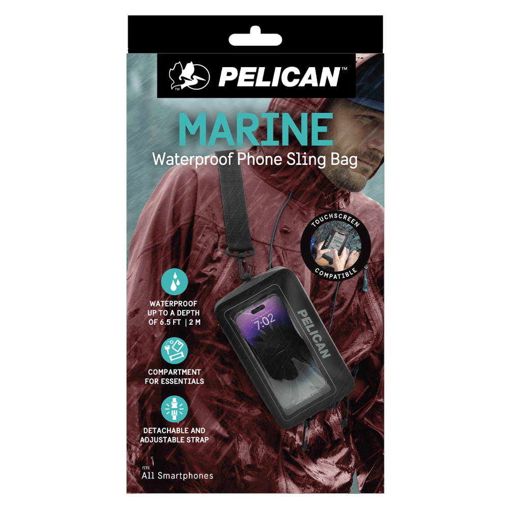 Wholesale cell phone accessory Pelican - Marine Waterproof Phone Sling Bag - Black