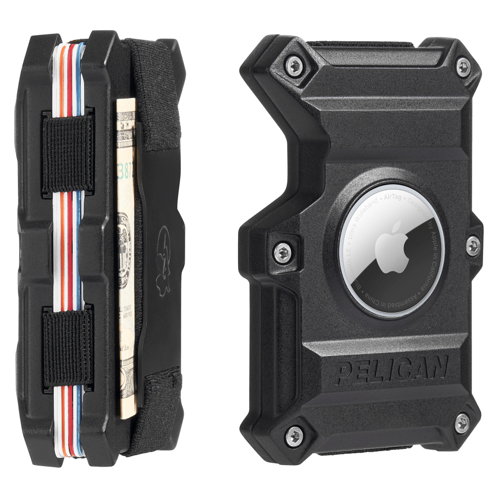 Wholesale cell phone accessory Pelican - AirTag Tracker Wallet - Black