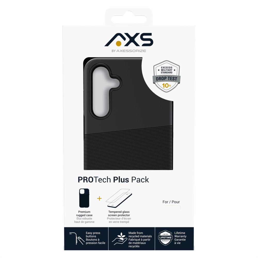 Wholesale cell phone accessory AXS - PROTech Plus Case and ARMORGlass Screen Protector forÂ 