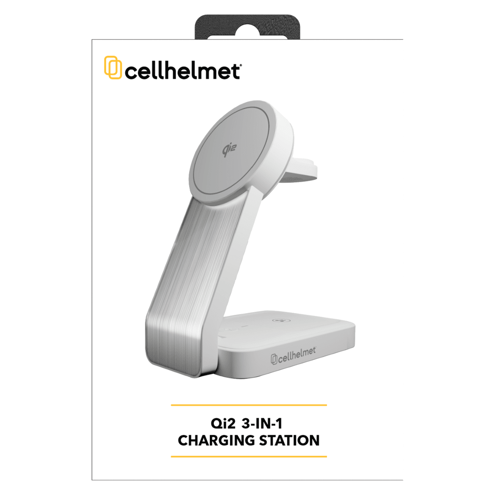 Wholesale cell phone accessory cellhelmet - Qi2 3 in 1 Charging Station with 3in Charging Cable