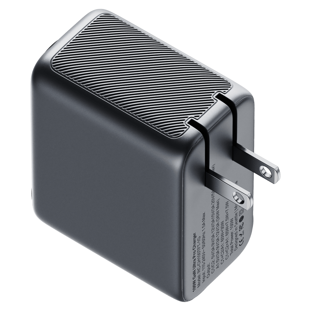 Wholesale cell phone accessory ReelCharge - 100W Compact USB A and USB C Wall Charger with