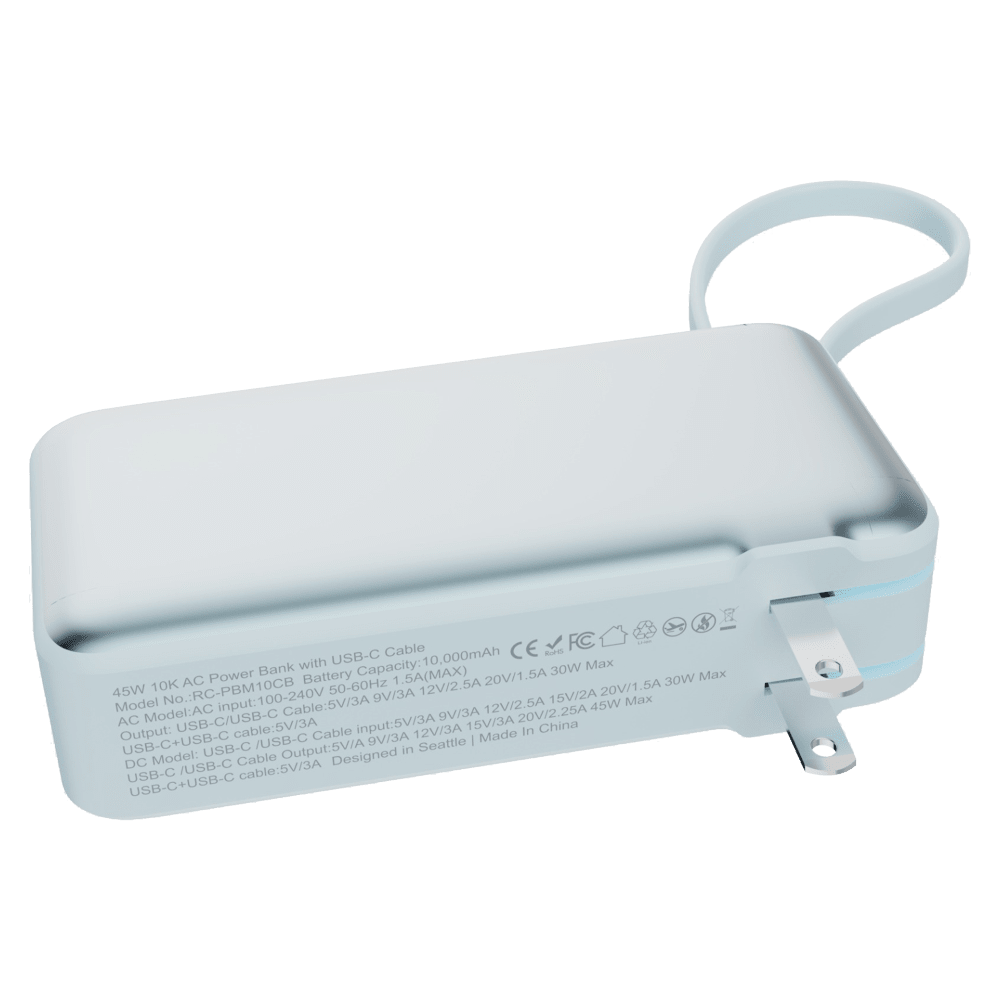 Wholesale cell phone accessory ReelCharge - 45W Power Bank with Integrated USB C Output Cable