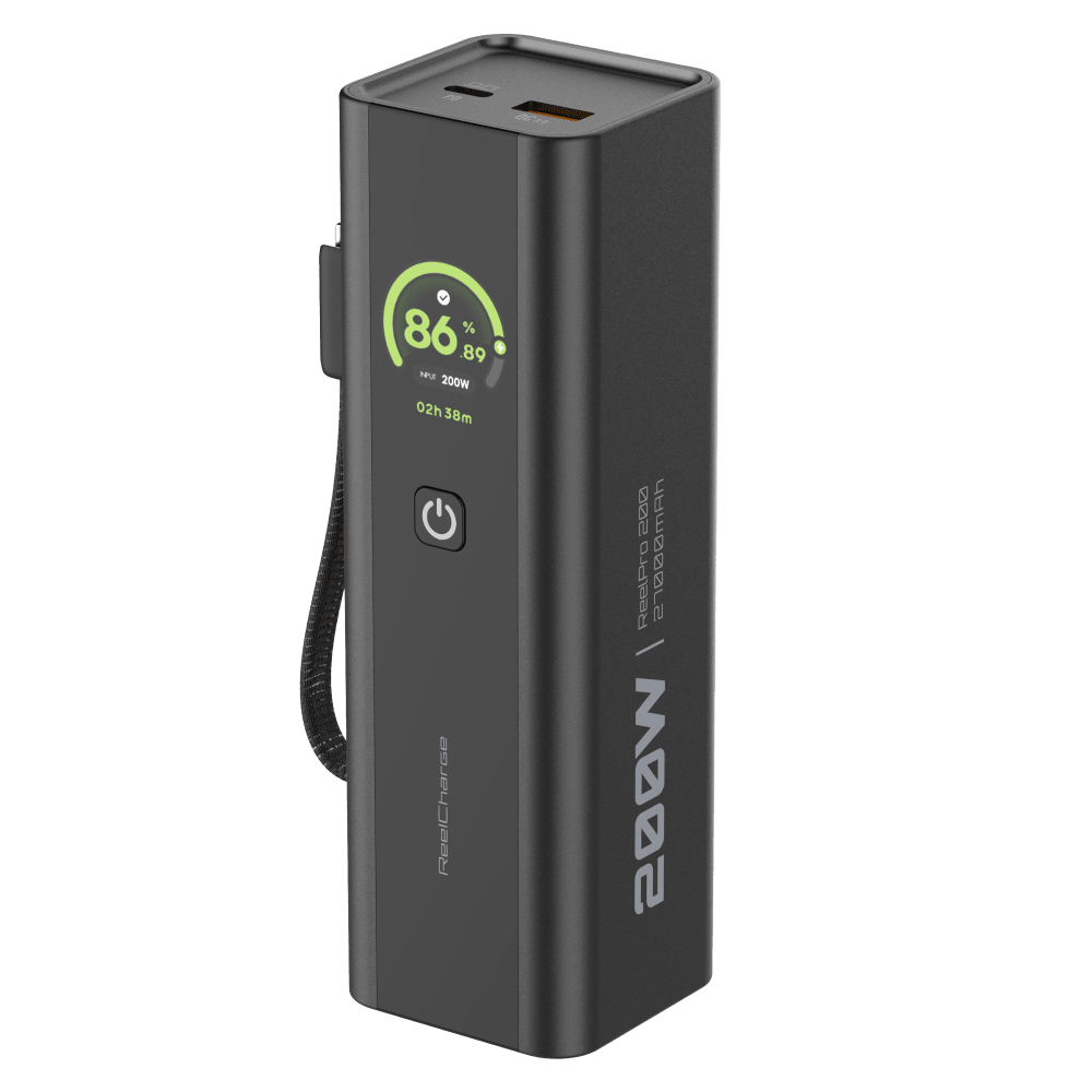 Wholesale cell phone accessory ReelCharge - 200W USB A and USB C Power Bank with Integrated