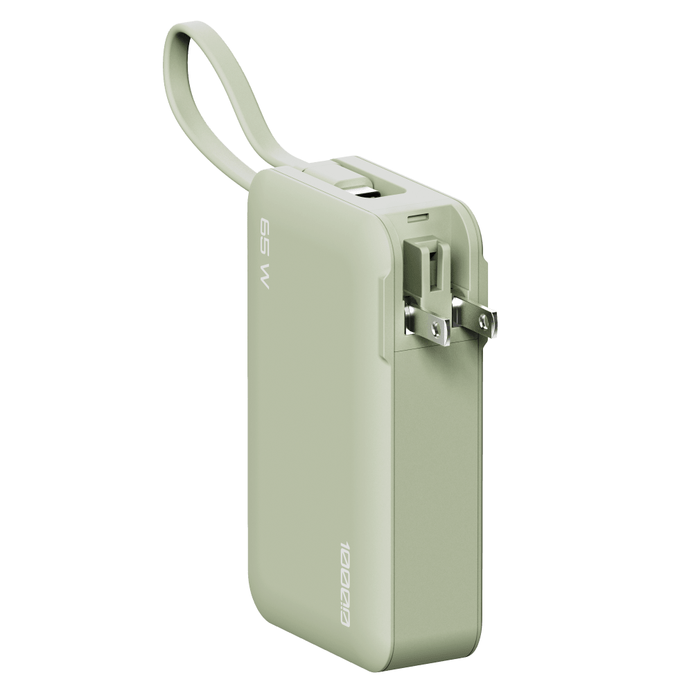 Wholesale cell phone accessory ReelCharge - 65W USB A and USB C Power Bank with Integrated
