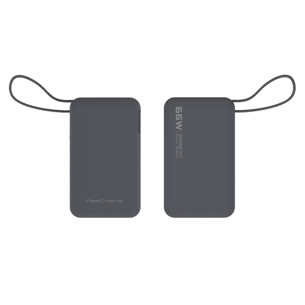 Wholesale cell phone accessory ReelCharge - 65W USB A and USB C Power Bank with Integrated