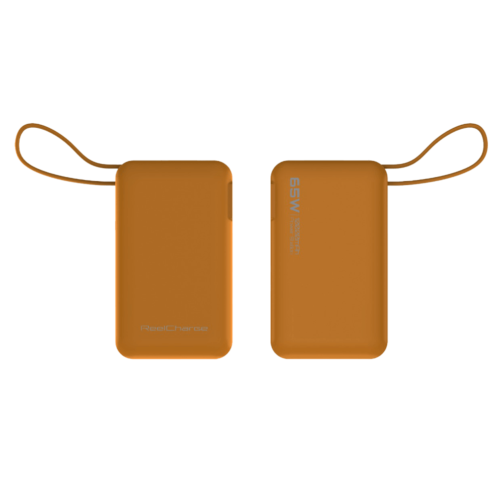 Wholesale cell phone accessory ReelCharge - 65W USB A and USB C Power Bank with Integrated