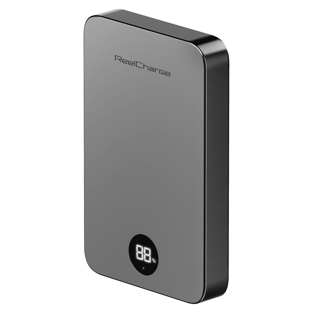 Wholesale cell phone accessory ReelCharge - Semi-Solid State Power Bank with a LED Display