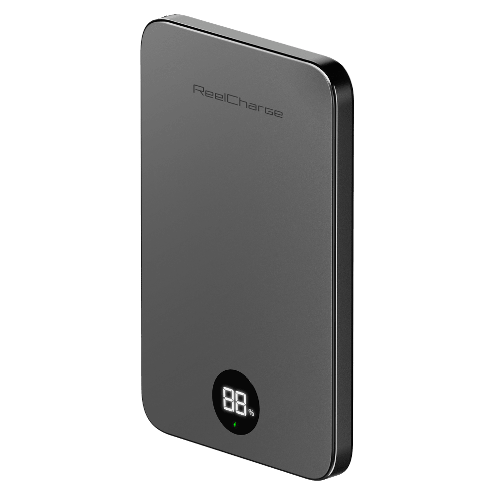 Wholesale cell phone accessory ReelCharge - Semi-Solid State Power Bank with a LED Display