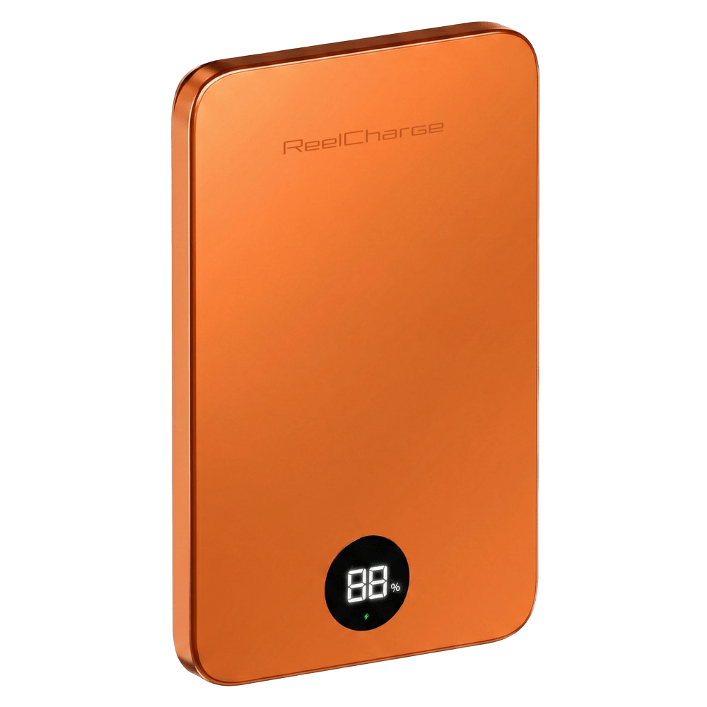 Wholesale cell phone accessory ReelCharge - Semi-Solid State Power Bank with a LED Display