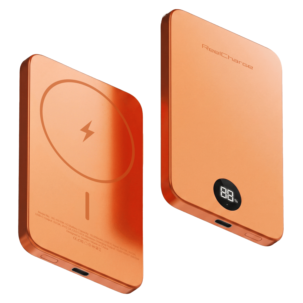 Wholesale cell phone accessory ReelCharge - Semi-Solid State Power Bank with a LED Display