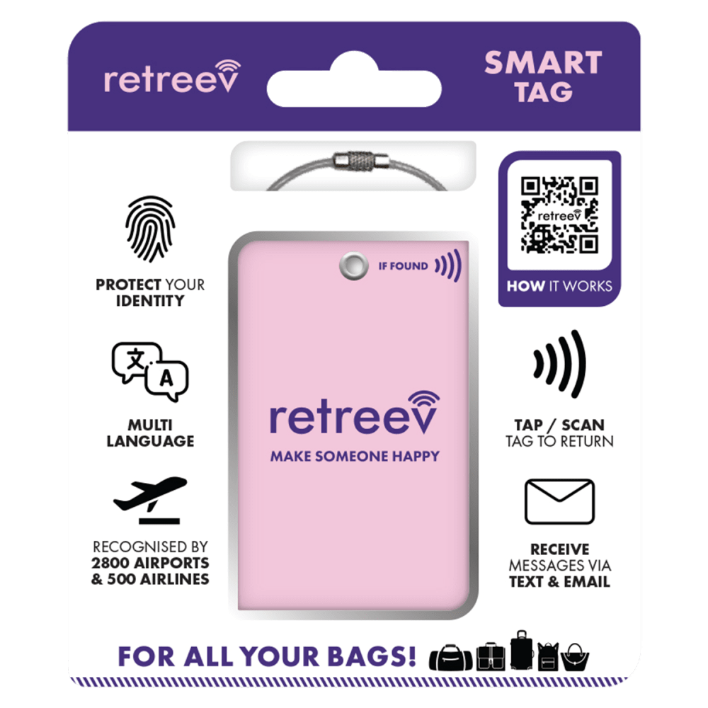 Wholesale cell phone accessory Retreev - Smart Tag - Pink