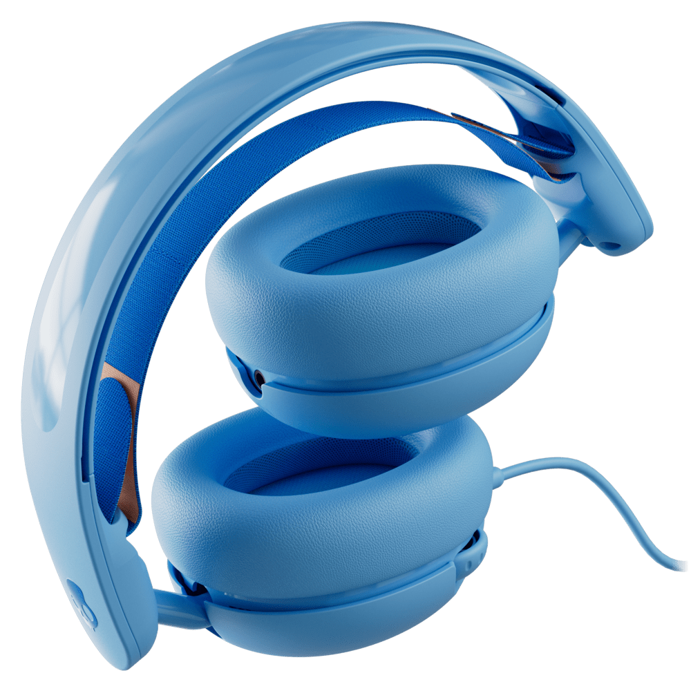 Wholesale cell phone accessory Skullcandy - Grom Kids Over Ear Wired Headphones - Surf Blue