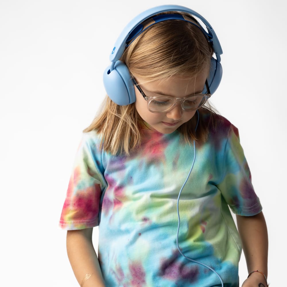 Wholesale cell phone accessory Skullcandy - Grom Kids Over Ear Wired Headphones - Surf Blue